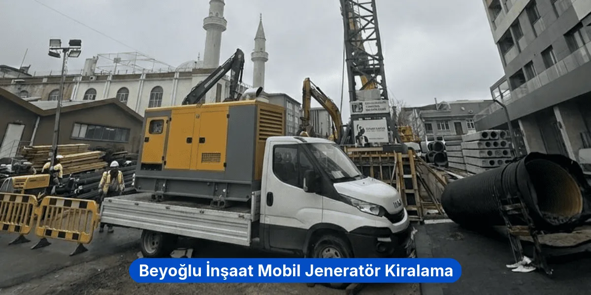 Beyoğlu İnşaat Mobil Jeneratör Kiralama