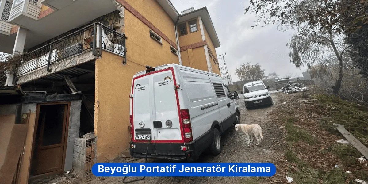 Beyoğlu Portatif Jeneratör Kiralama